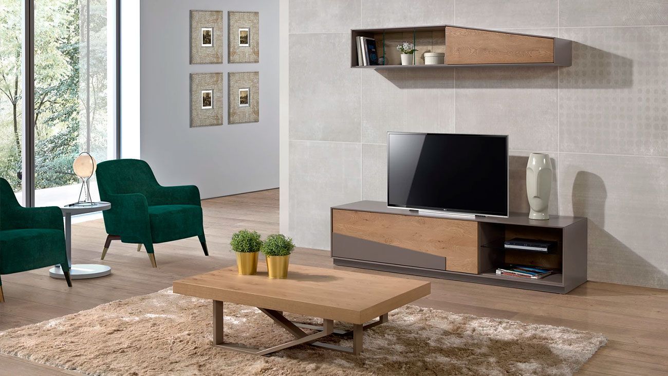 Sala de Estar Sintra 03, Na Graça Interiores encontras diferentes ofertas de estantes TV para completar o teu espaço. Design moderno e funcional adaptados as tuas necessidades.