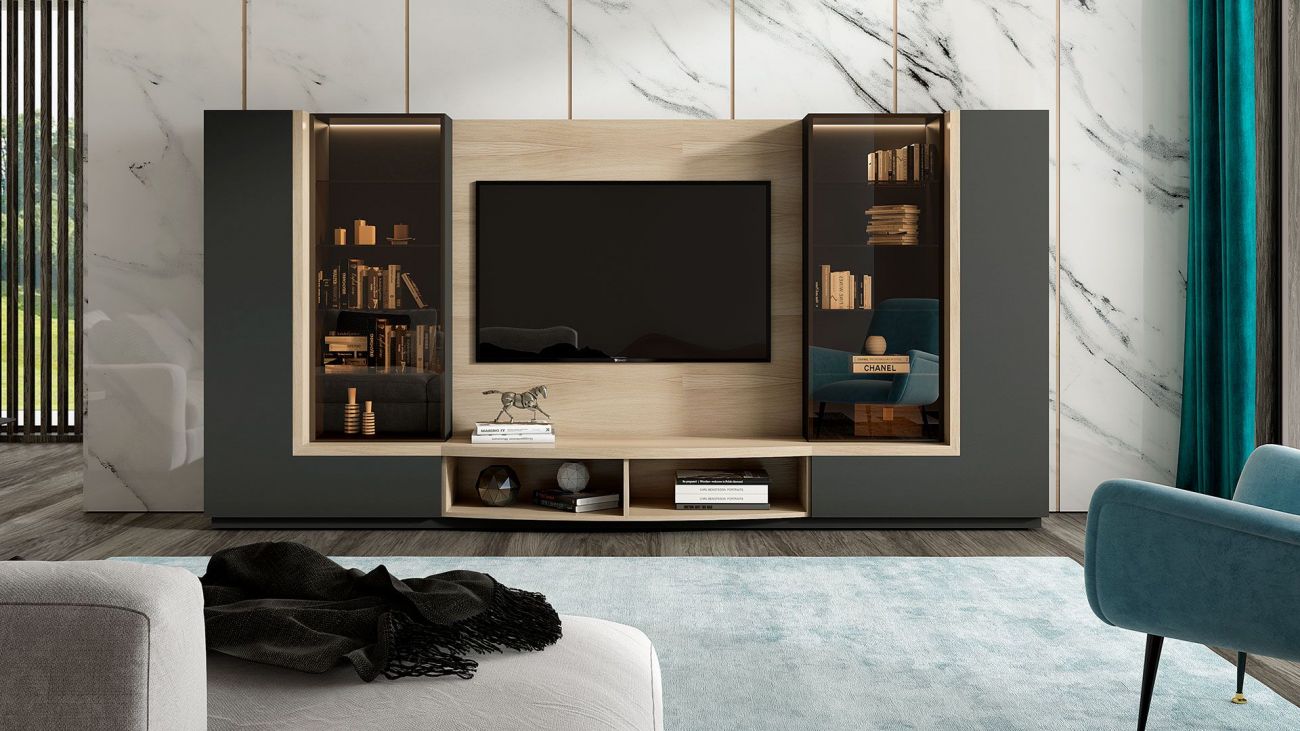 Estante TV April, Na Graça Interiores encontras diferentes ofertas de estantes TV para completar o teu espaço. Design moderno e funcional adaptados as tuas necessidades.