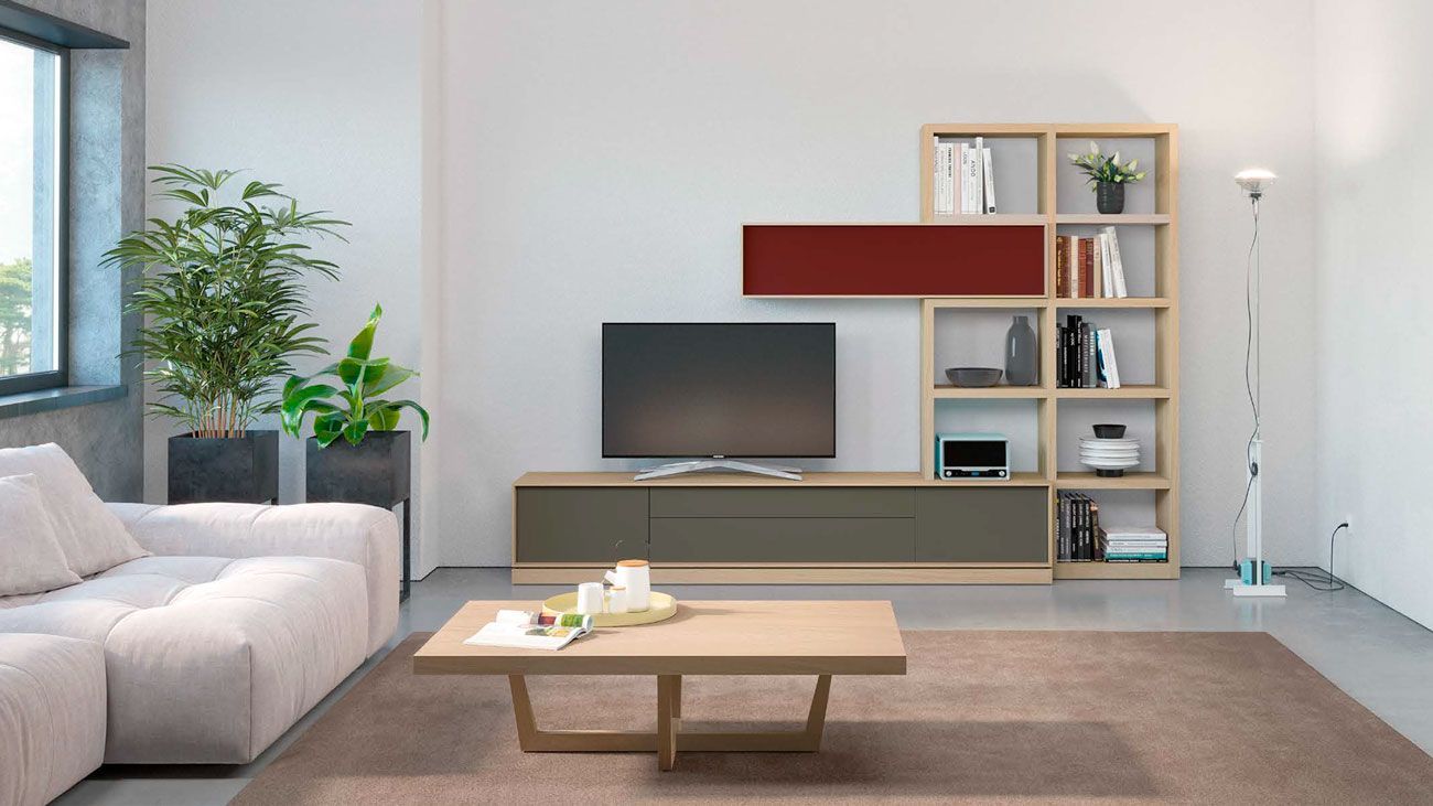 Sala de Estar Fénix 60, Na Graça Interiores encontras diferentes ofertas de estantes TV para completar o teu espaço. Design moderno e funcional adaptados as tuas necessidades.