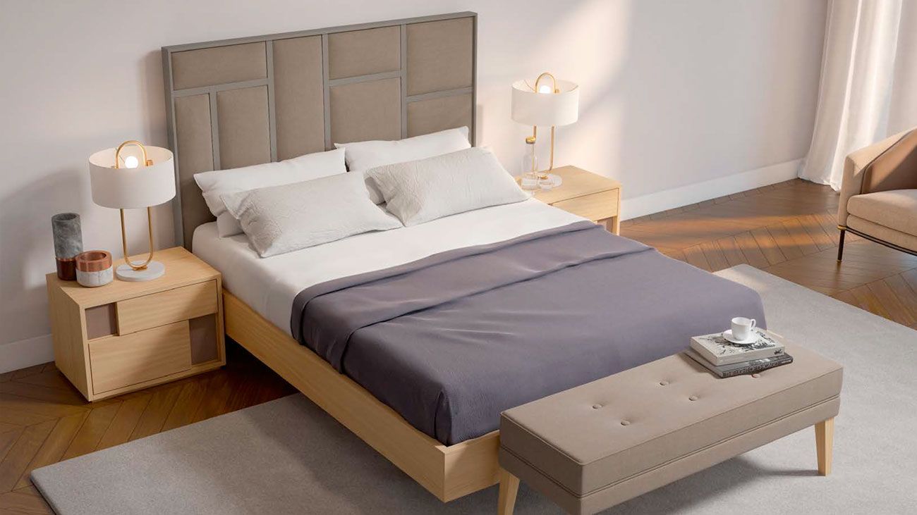 Quarto ML11, Quartos de Casal completos com cama de casal e mesas de cabeceira.