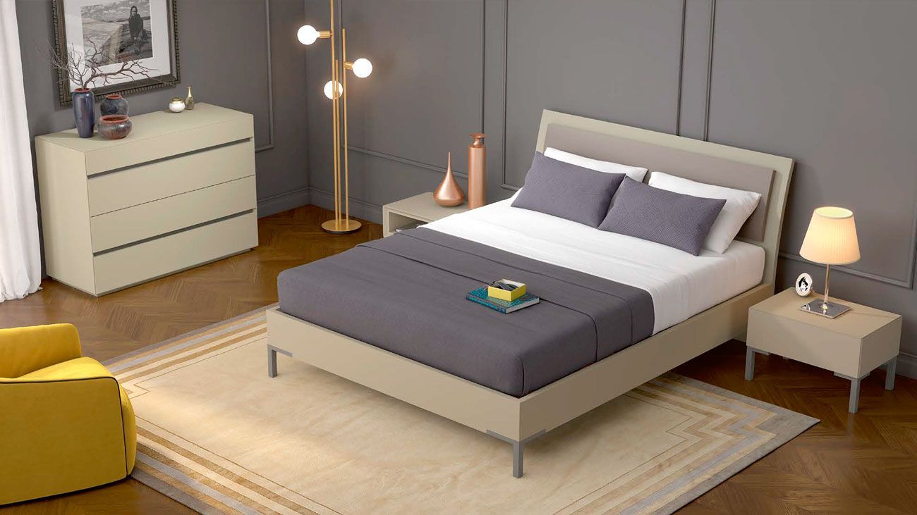 Quarto Casal ML14, Quartos de Casal completos com cama de casal e mesas de cabeceira.