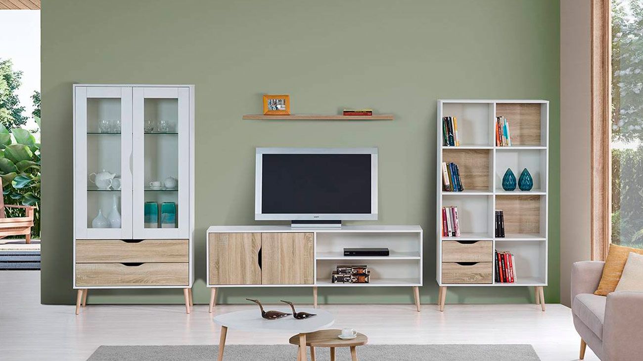 Sala de Estar Faro, Na Graça Interiores encontras diferentes ofertas de estantes TV para completar o teu espaço. Design moderno e funcional adaptados as tuas necessidades.