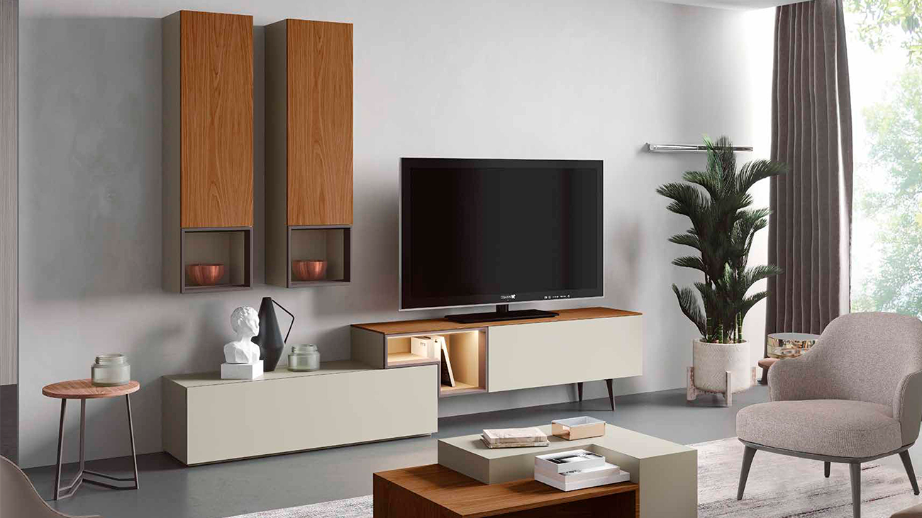 Composição TV Neon, Na Graça Interiores encontras diferentes ofertas de estantes TV para completar o teu espaço. Design moderno e funcional adaptados as tuas necessidades.