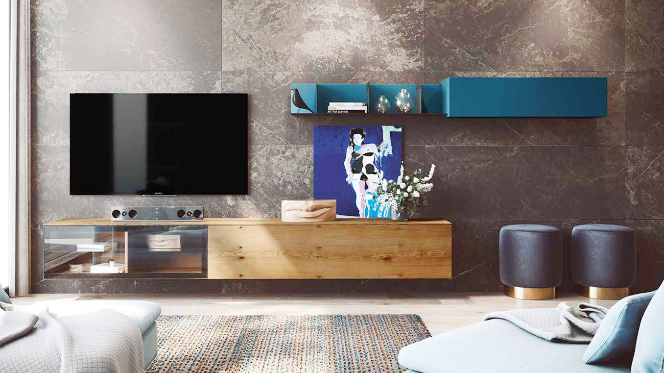 Composição TV Sinag 40, Na Graça Interiores encontras diferentes ofertas de estantes TV para completar o teu espaço. Design moderno e funcional adaptados as tuas necessidades.
