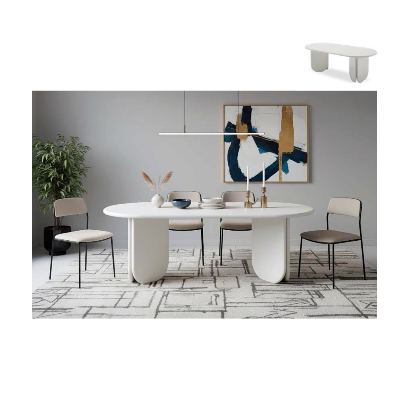 Mesa de Jantar Infinity, Vários tipos de mobiliário para dares mais Graça à tua casa. Quartos completos, salas de jantar e salas de estar para todos os gostos.