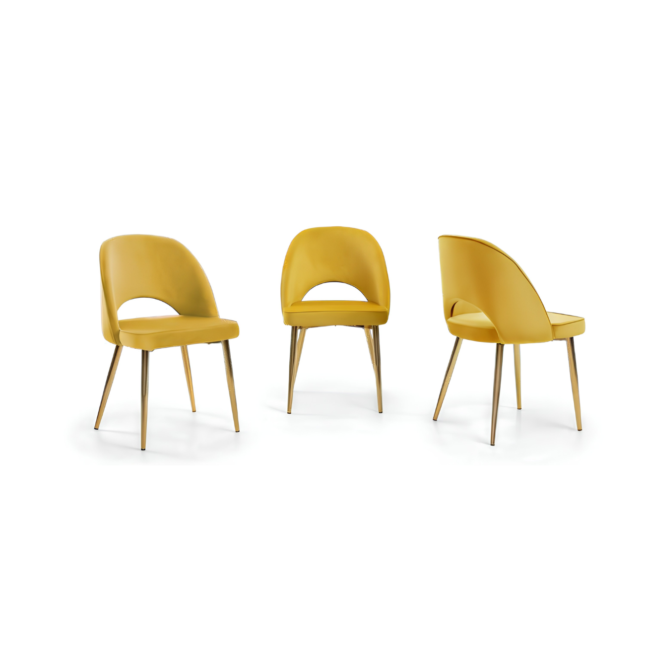 Cadeira Pretty Amarela, Sala de Jantar cheias de Graça e adaptáveis a qualquer tipo de decoração. 