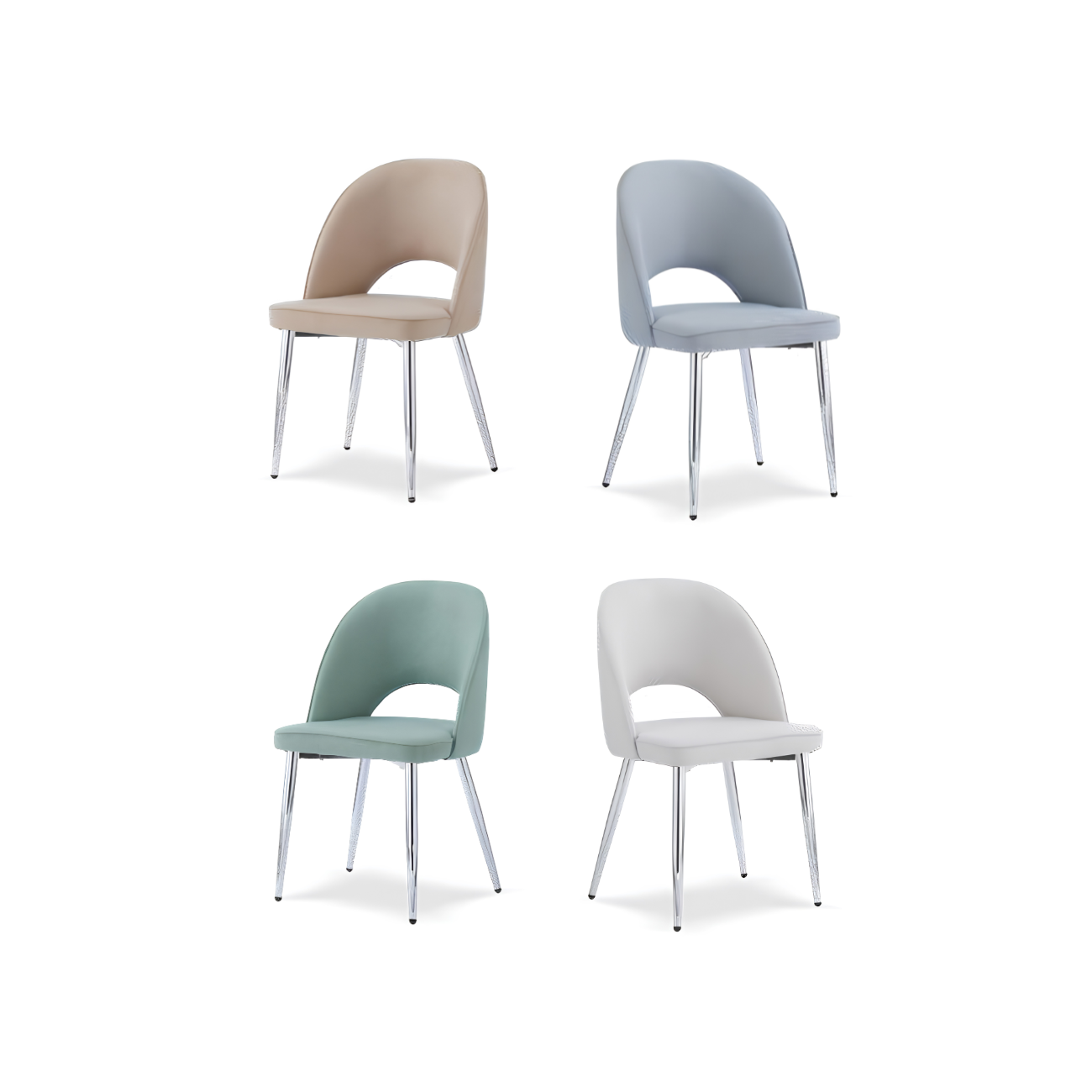 Cadeira Pretty Prata, Sala de Jantar cheias de Graça e adaptáveis a qualquer tipo de decoração. 