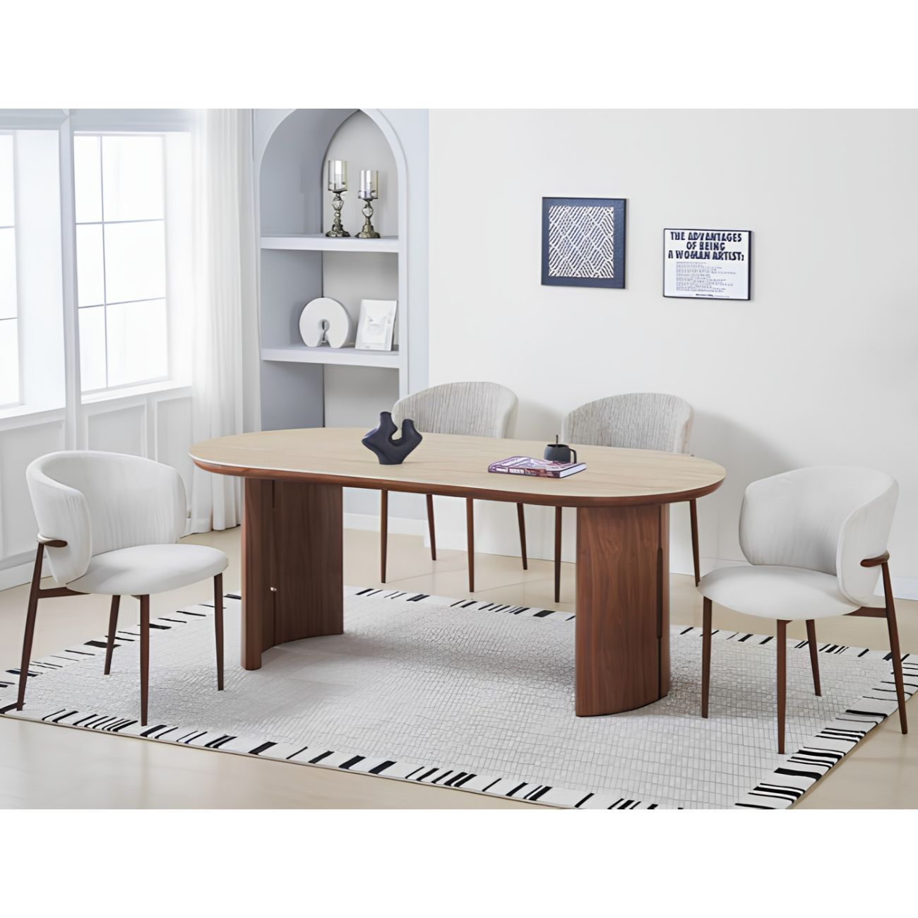 Mesa Travertine, Mesas de jantar de diversos tamanhos e estilos à escolha