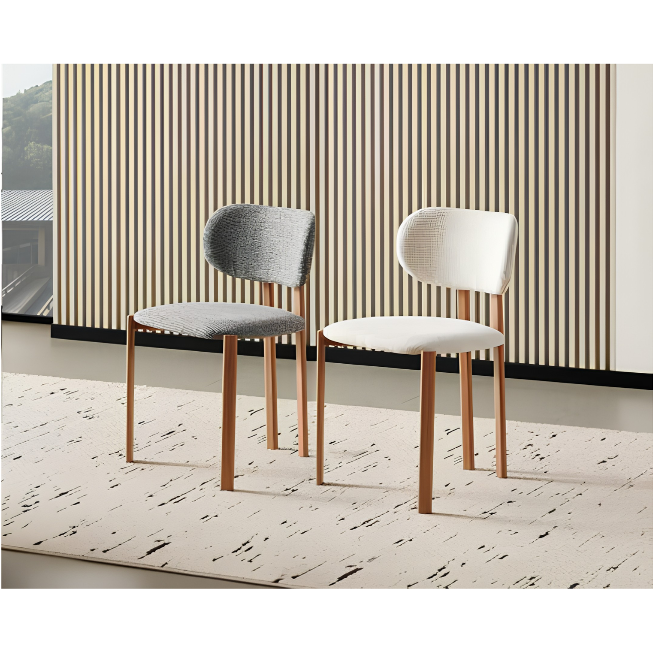 Cadeira de Jantar Allegra, Sala de Jantar cheias de Graça e adaptáveis a qualquer tipo de decoração. 