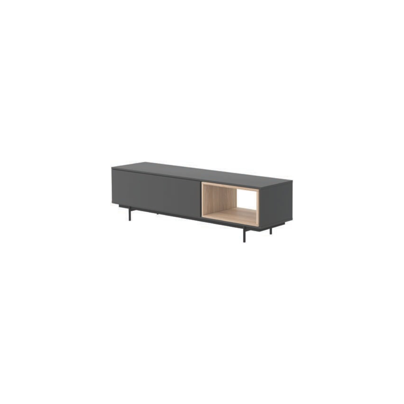 Base de TV Loma, Na Graça Interiores encontras diferentes ofertas de estantes TV para completar o teu espaço. Design moderno e funcional adaptados as tuas necessidades.