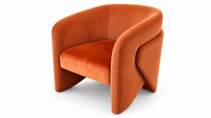 Cadeirão Design Terracota