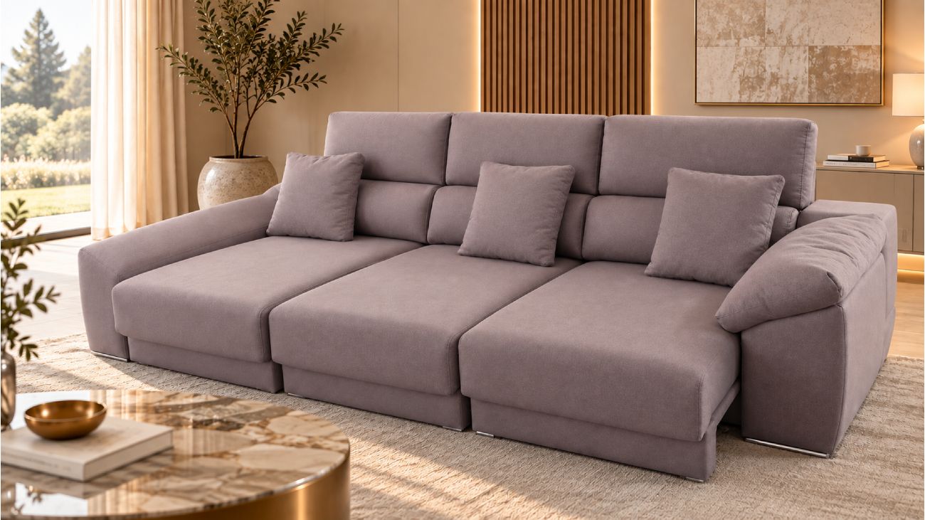 Sofá Chaise Arck, Sofa Chaise Longue Graca Interiores