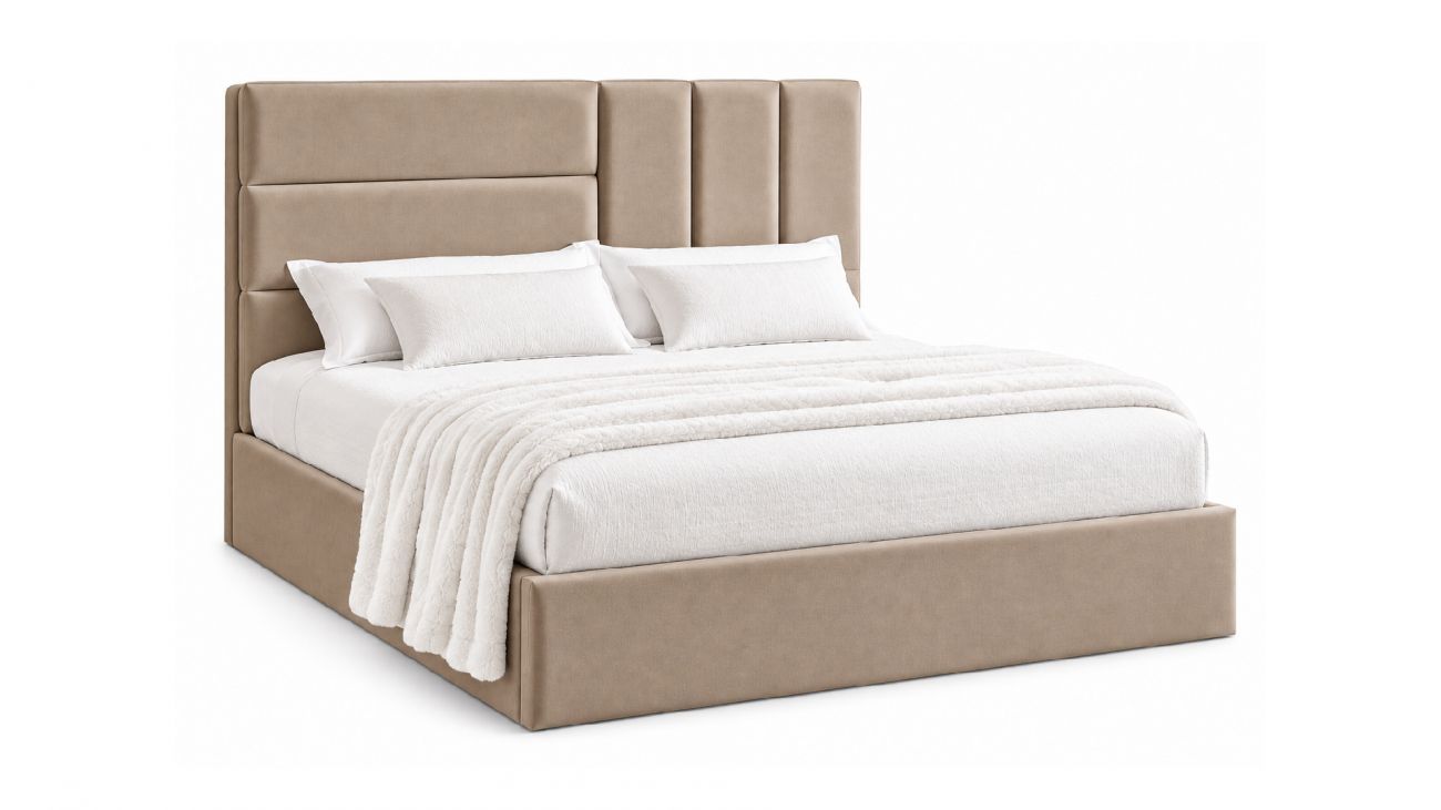 Cama Vigo 3, Camas Estofadas de vários estilos e opções de acabamentos.