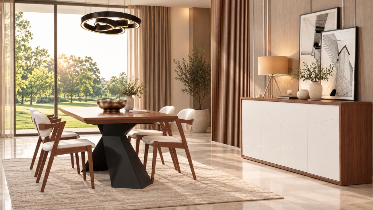 Sala de Jantar Beja, Salas de jantar que oferecem conforto nos momentos em família. 