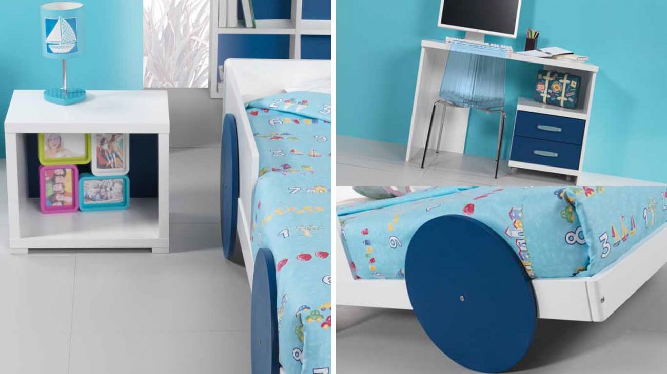 Quarto Juvenil CK988, Quartos coloridos personalizáveis e adaptáveis às necessidades da criança
