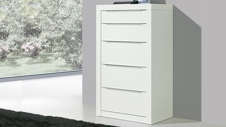 Camiseiro 5 Gavetas Baviera, Os melhores artigo de arrumos para o quarto. Camiseiros adaptáveis às necessidades, com diversas gavetas e acabamentos de qualidade ao melhor preço.