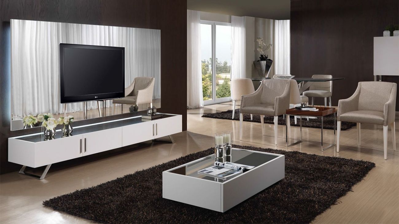 Sala de Estar Lotus II, Na Graça Interiores encontras diferentes ofertas de estantes TV para completar o teu espaço. Design moderno e funcional adaptados as tuas necessidades.
