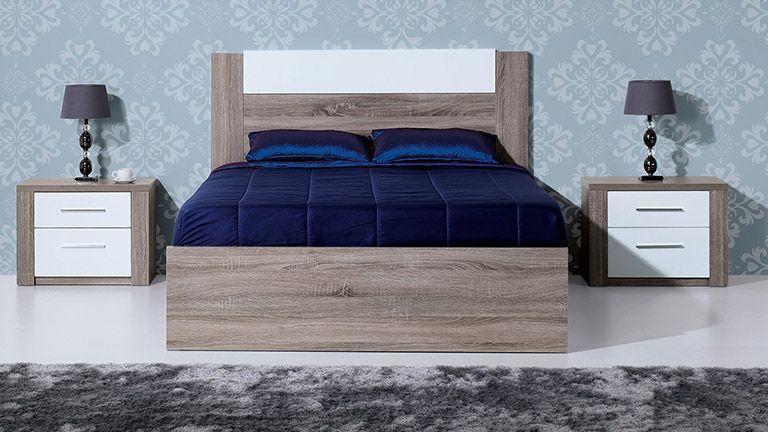 Cama de Casal Simples Paris Carvalho Natura, Camas de Casal de diversos estilos. Linha modernas e contemporâneas.