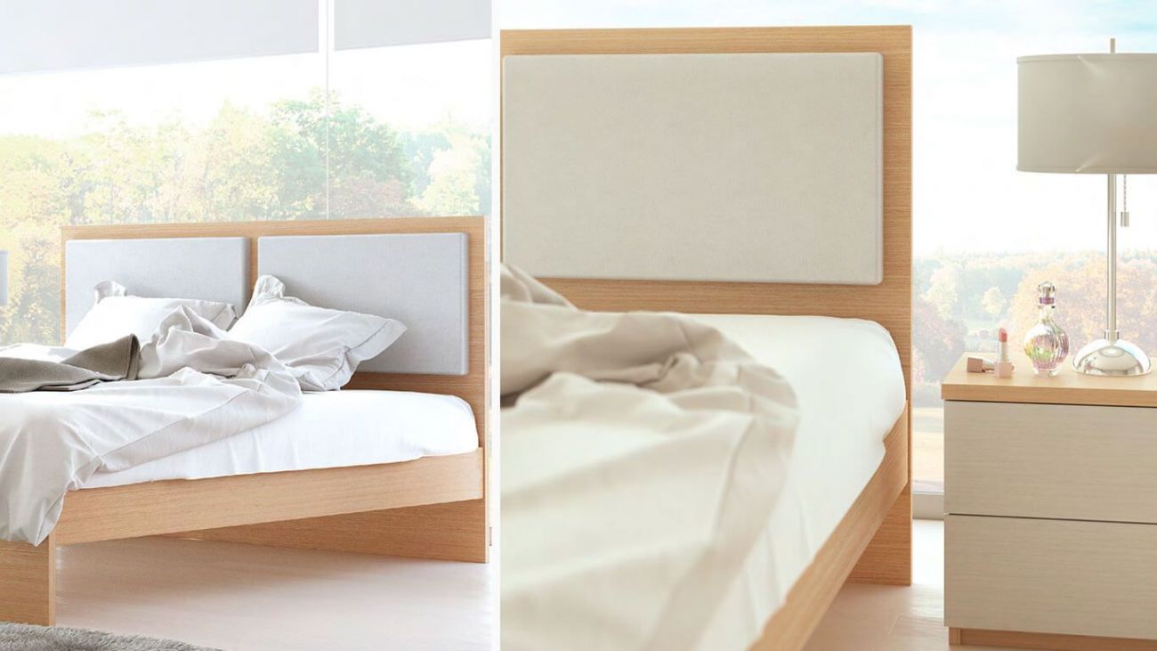 Quarto Casal Izi 01, Quartos de Casal completos com cama de casal e mesas de cabeceira.