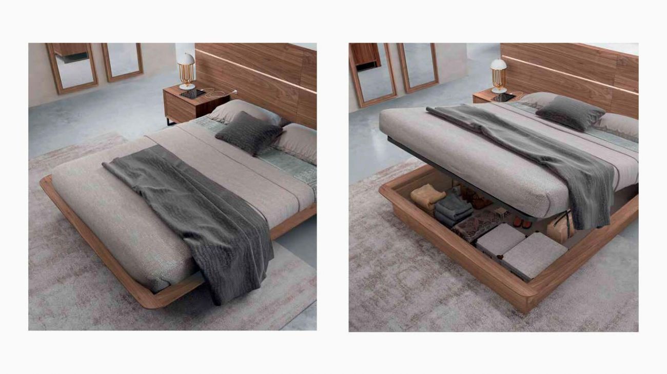Quarto Casal D519, Quartos de Casal completos com cama de casal e mesas de cabeceira.