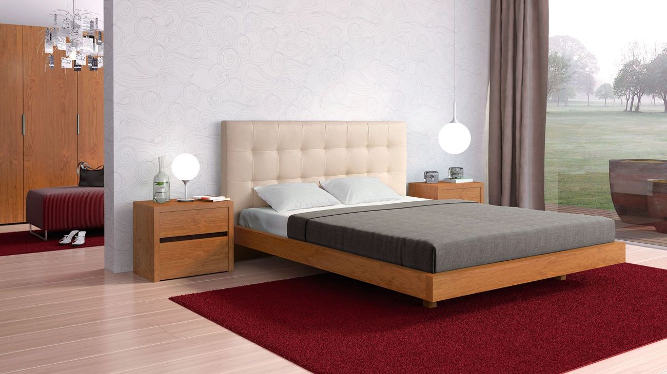 Quarto Casal DV 202, Quartos de Casal completos com cama de casal e mesas de cabeceira.