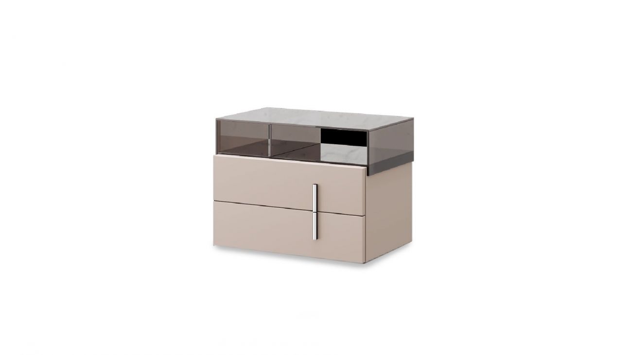 Mesa de Cabeceira Gilv c/ Vidro 2G, Mesas de cabeceira para combinar com a mobília do teu quarto.