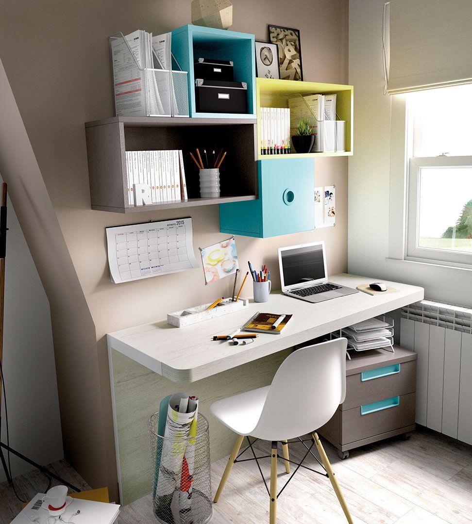 Quarto Juvenil H-209, Quartos coloridos personalizáveis e adaptáveis às necessidades da criança