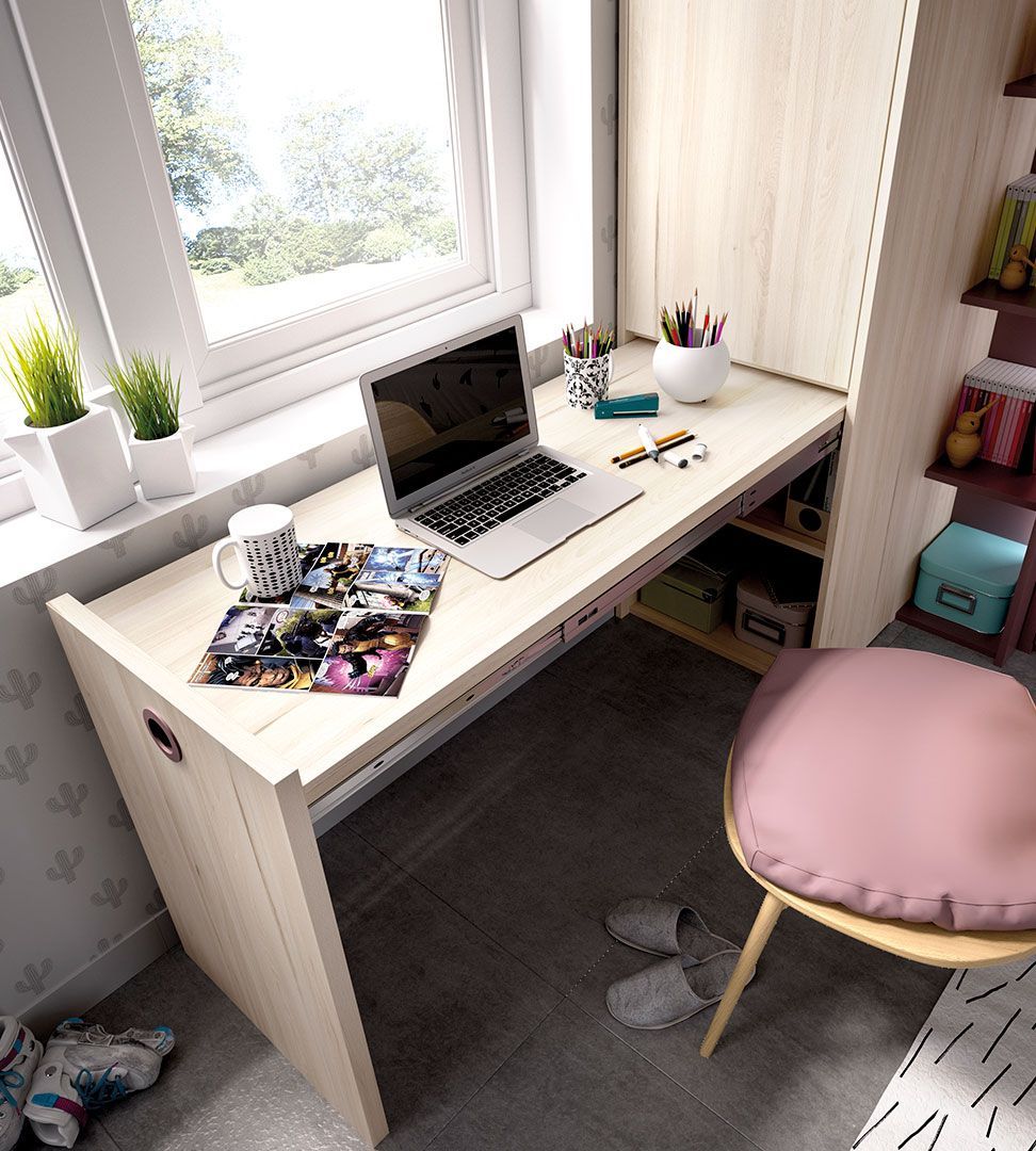 Quarto Juvenil H-216, Quartos coloridos personalizáveis e adaptáveis às necessidades da criança