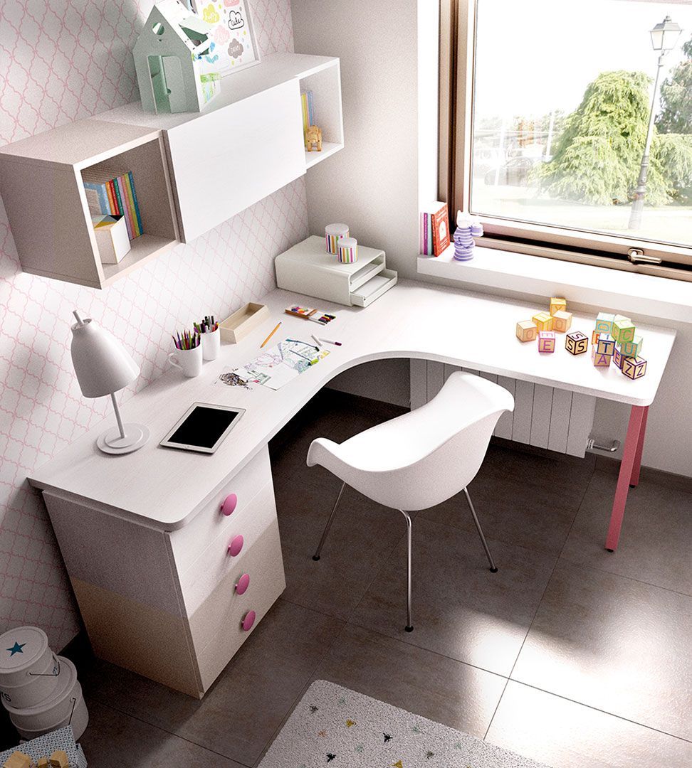 Quarto Juvenil H-316, Quartos coloridos personalizáveis e adaptáveis às necessidades da criança