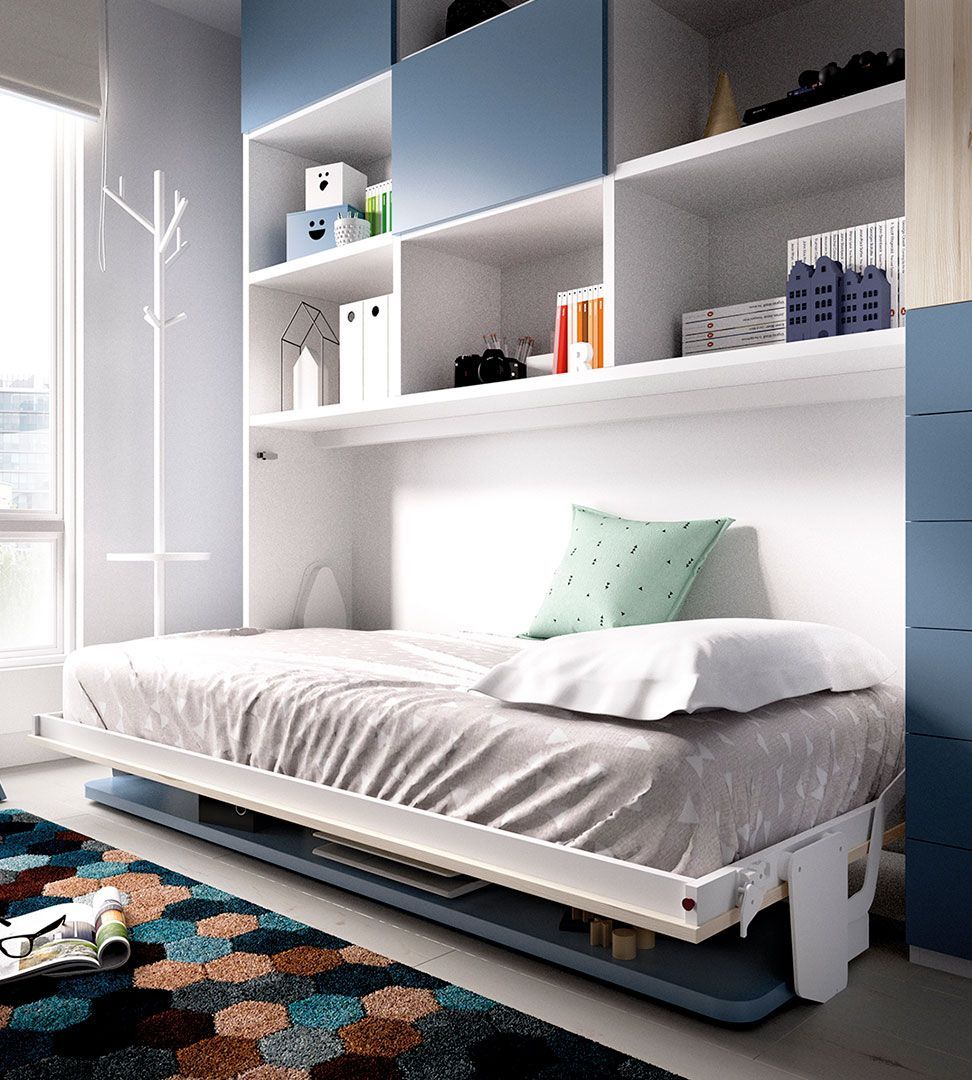 Quarto Juvenil H-404, Quartos coloridos personalizáveis e adaptáveis às necessidades da criança