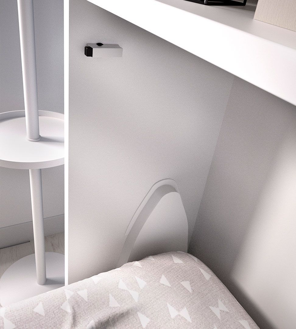Quarto Juvenil H-404, Quartos coloridos personalizáveis e adaptáveis às necessidades da criança
