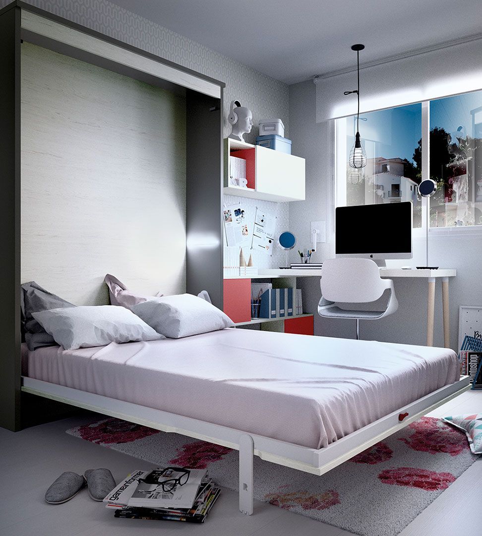 Quarto Juvenil H-410, Quartos coloridos personalizáveis e adaptáveis às necessidades da criança