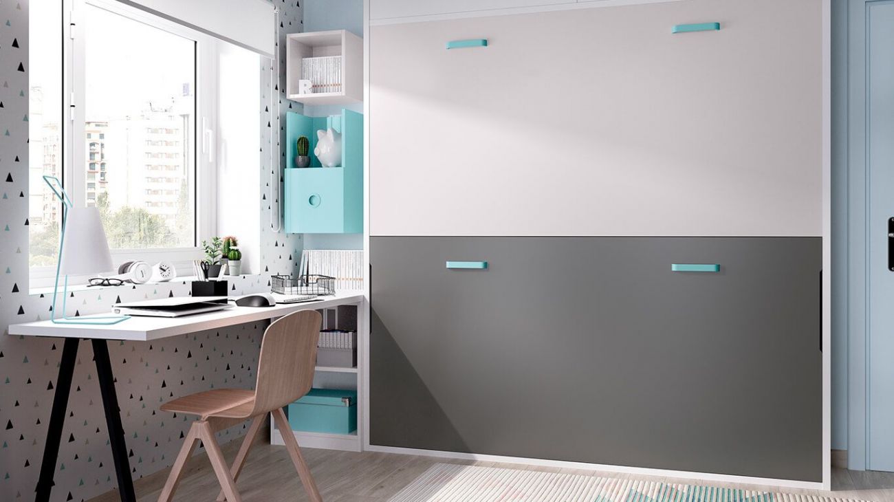 Quarto Juvenil H-416, Quartos coloridos personalizáveis e adaptáveis às necessidades da criança