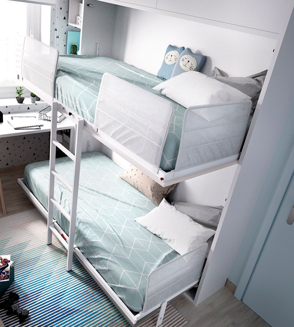 Quarto Juvenil H-416, Quartos coloridos personalizáveis e adaptáveis às necessidades da criança