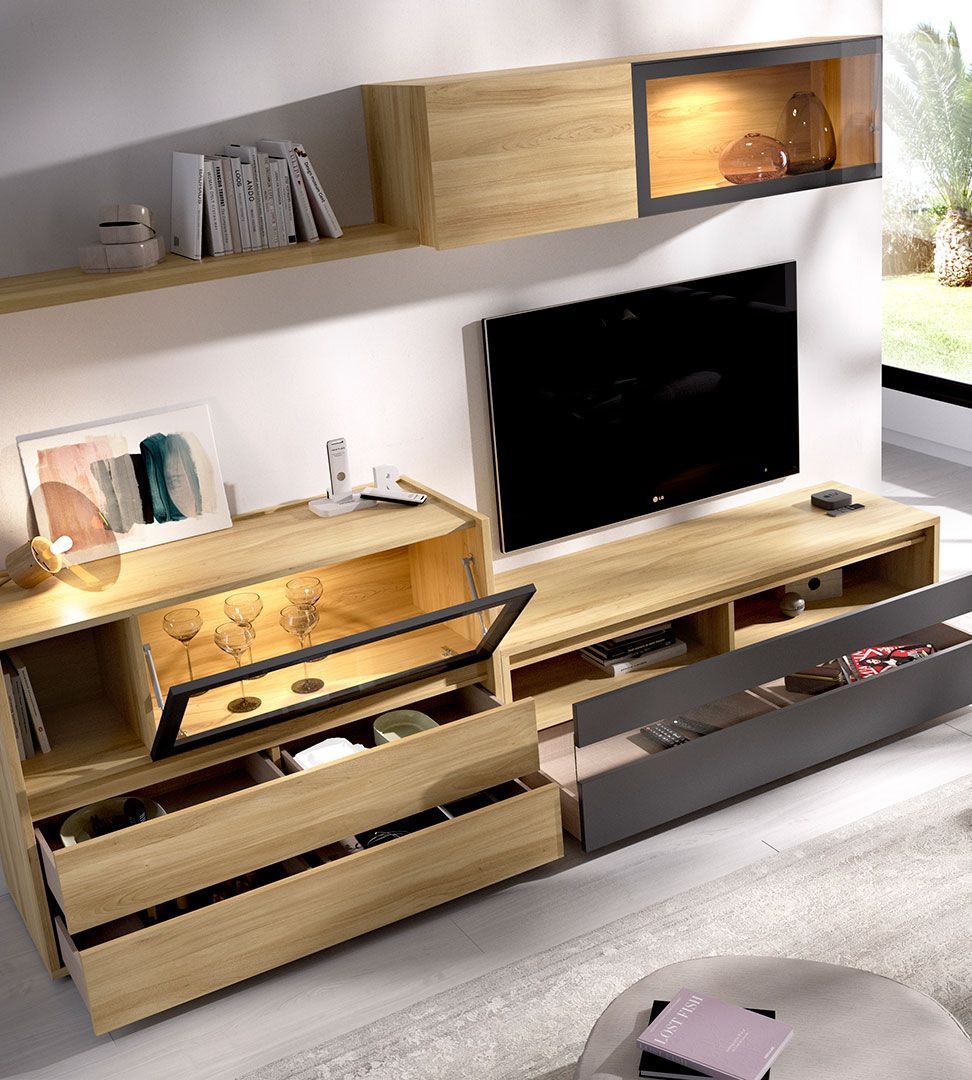 Estante Tv Duo 22, Na Graça Interiores encontras diferentes ofertas de estantes TV para completar o teu espaço. Design moderno e funcional adaptados as tuas necessidades.